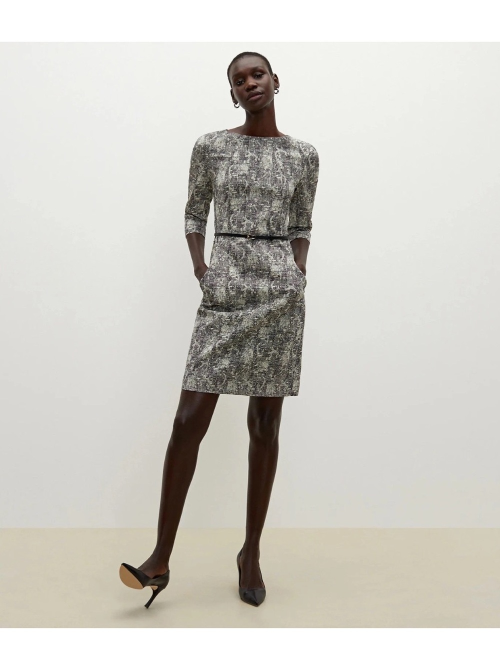 MM.LAFLEUR MM Lafleur Etsuko Dress Plus White Black Crackle 8